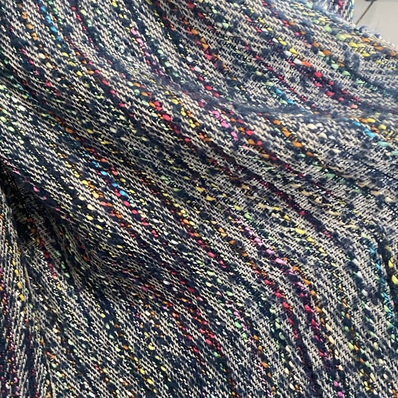 Multicolor Colorful Soft Knit Scarf Thick  Warm Snow Warm Bohemian Artsy Chunky - Picture 7 of 10